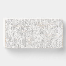 He stands up. ~ Leaf ~ Painted Woodbox Sign