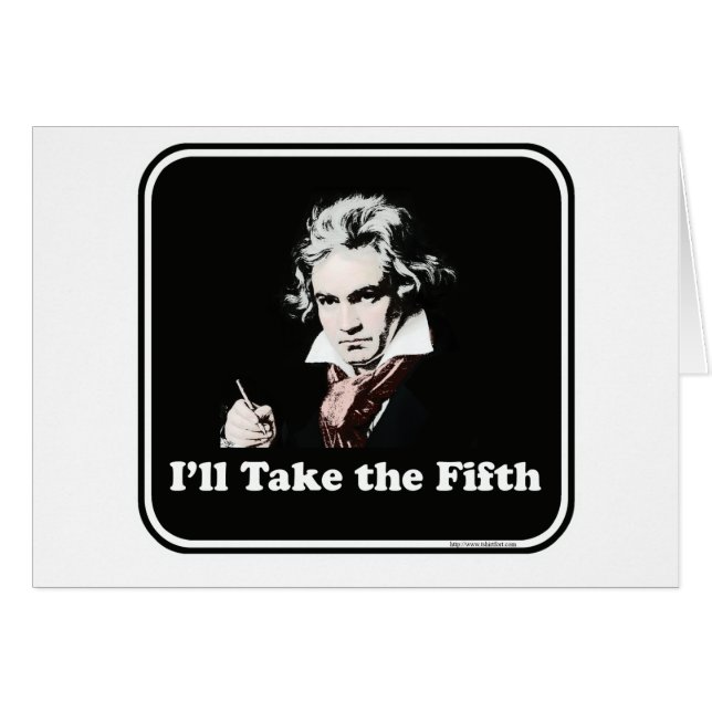 He takes the fifth! (Front Horizontal)