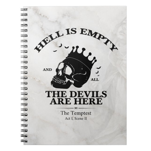 he Tempest Shakespeare Classic Literature Inspired Notebook (Front)