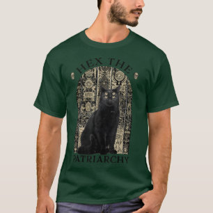 He The Patriarchy Black Cat Feminist Witch  T-Shirt