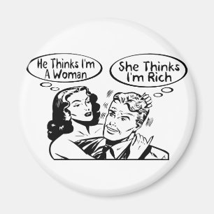 He Thinks She Thinks Magnet