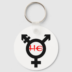 He Transgender Keychain
