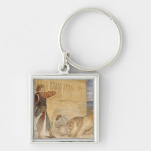 He Treated the Lions as though he was joking Keychain