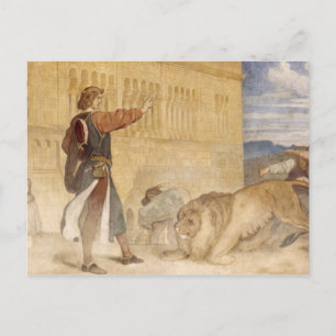 He Treated the Lions as though he was joking Postcard