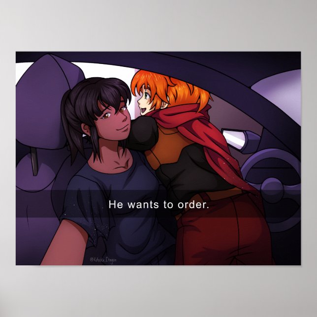 He Wants To Order Poster (Front)