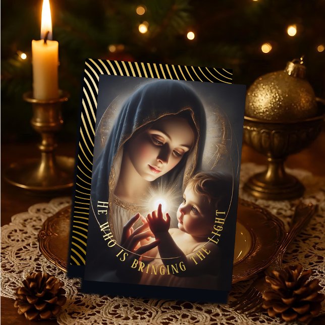 He who is bringing the Light Foil Holiday Card (Creator Uploaded)