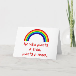 He Who Plants A Tree  Card