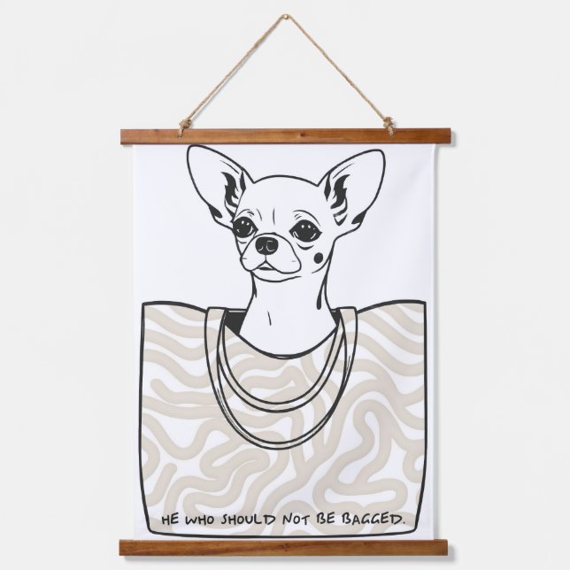 He Who Should Not Be Bagged Hanging Tapestry (Front)