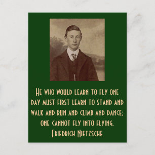 He who would learn to fly one day... postcard