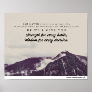 He will always make a way poster