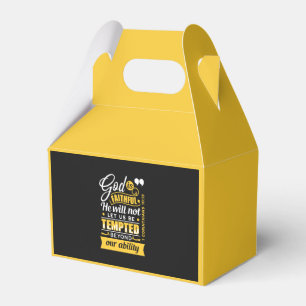 He Will Not Let You Be Tempted – Bible Verse Favor Box