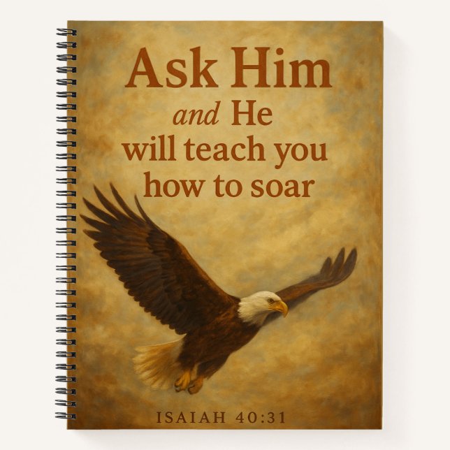 He will teach you how to soar notebook (Front)