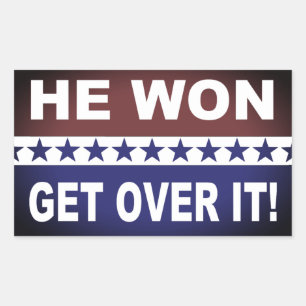 He Won Get Over It! Sticker