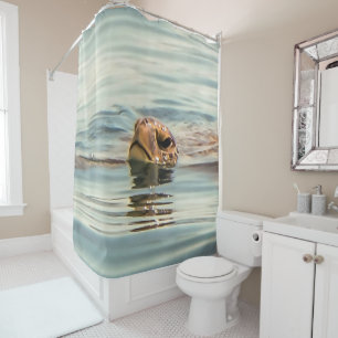 Head Above Water Turtle Ocean Wildlife Art
