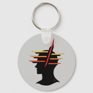 Head Abstract Keychain