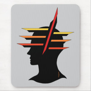 Head Abstract Mouse Pad