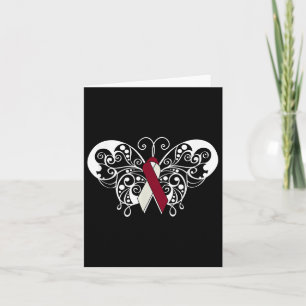Head &amp; Neck Cancer Awareness T Shirt Ribbon Bu Card