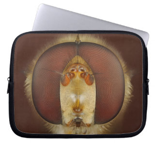 Head and Compound Eyes of a Hover Fly Laptop Sleeve