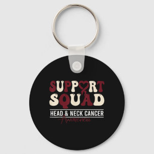 Head And Neck Cancer Awareness Cancer Head And Keychain