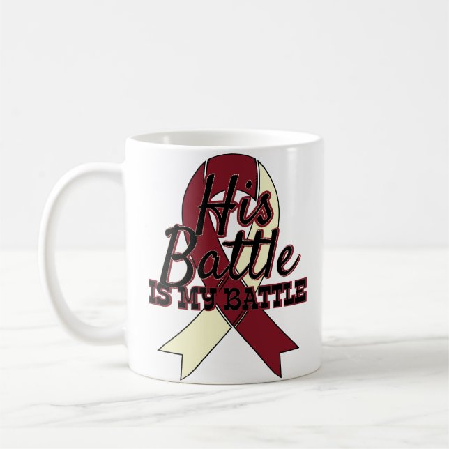 Head and Neck Cancer Awareness Coffee Mug (Left)