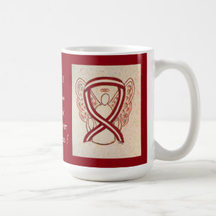 Head and Neck Cancer Awareness Ribbon Coffee Mugs