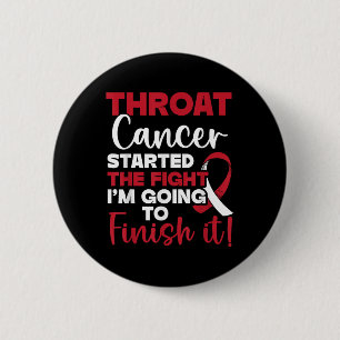 Head And Neck Cancer Awareness Stemi Apparel Throa 2 Inch Round Button