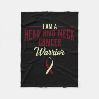 Head And Neck Cancer Awareness Supporter Oral Nasa Fleece Blanket