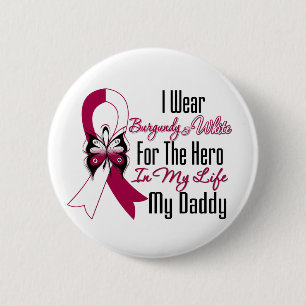 Head and Neck Cancer Hero My Daddy 2 Inch Round Button