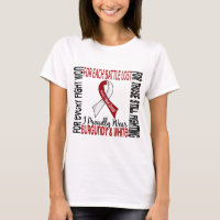 Head And Neck Cancer I Proudly Wear Burgundy White