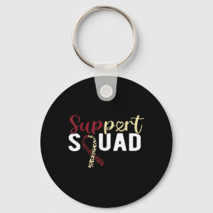 Head And Neck Cancer Suprt Squad Keychain