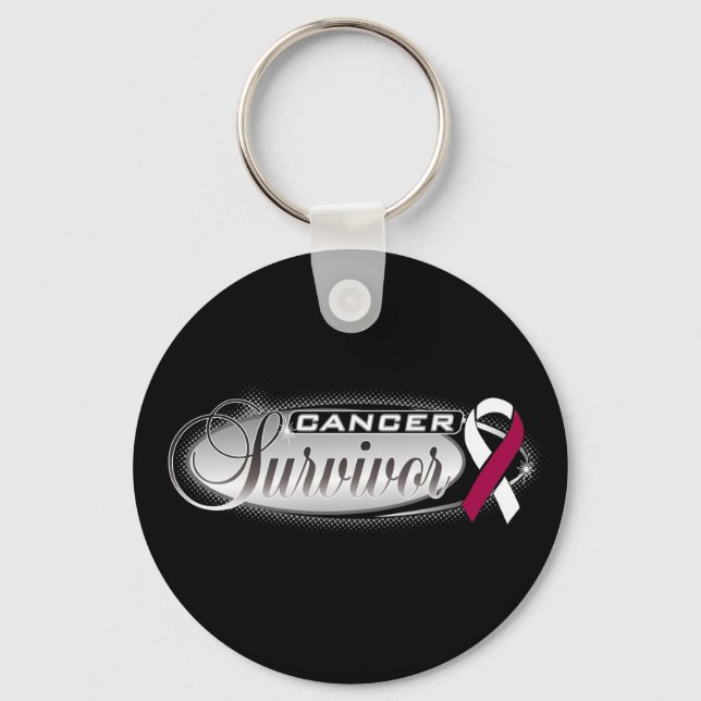 Head and Neck Cancer Survivor Keychain (Front)