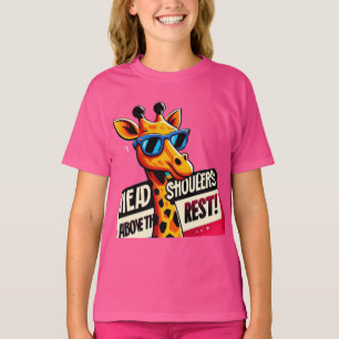 head and shoulders above the rest funny giraffe T-Shirt
