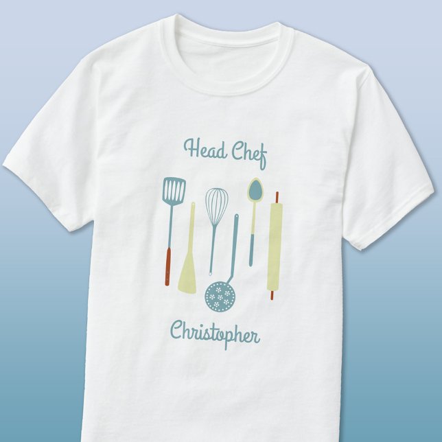 Head Chef Personalized T-Shirt (Fun personalized custom name Head Chef t-shirt )
