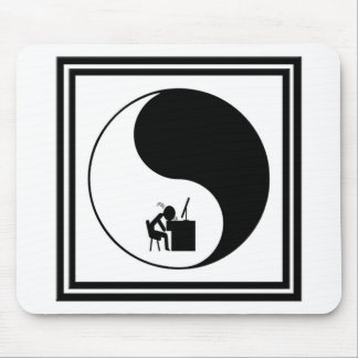 Head Desk Icon Mouse Pad