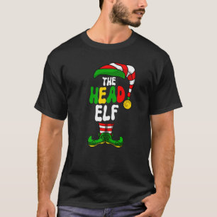 Head Elf Pajama Matching Group Christmas Holiday G T-Shirt