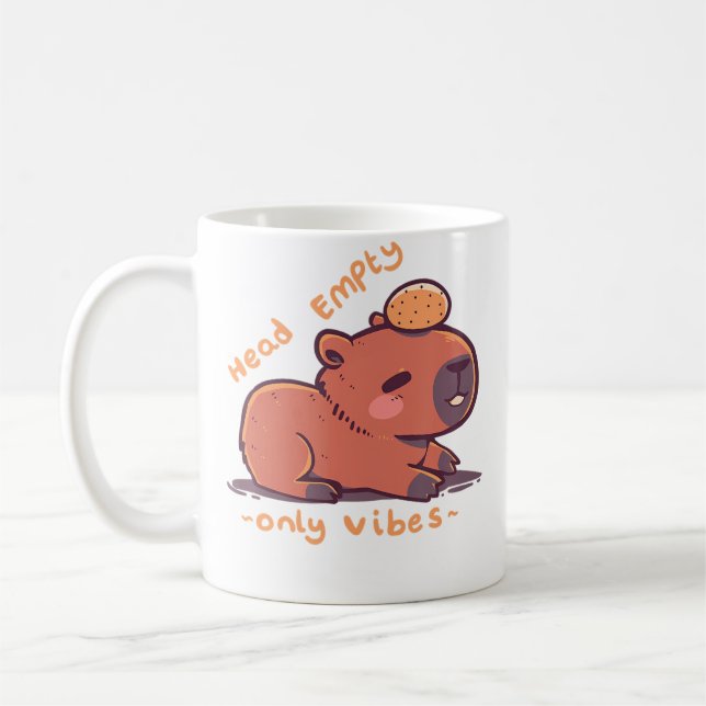 Head Empty Capybara Coffee Mug (Left)