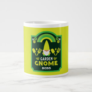 Head Garden Gnome Gardener Large Coffee Mug