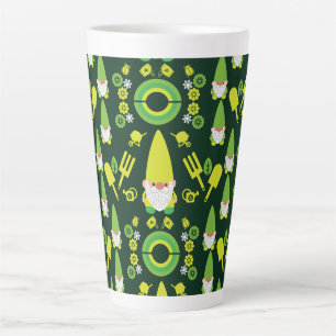 Head Garden Gnome Gardener Latte Mug