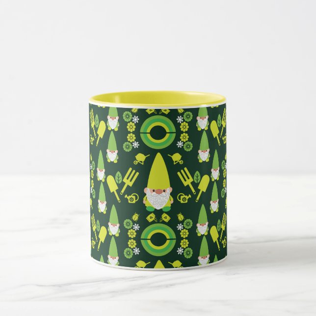 Head Garden Gnome Gardener Mug (Center)