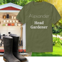 Head Gardener Garden Lover Gardening Clothing