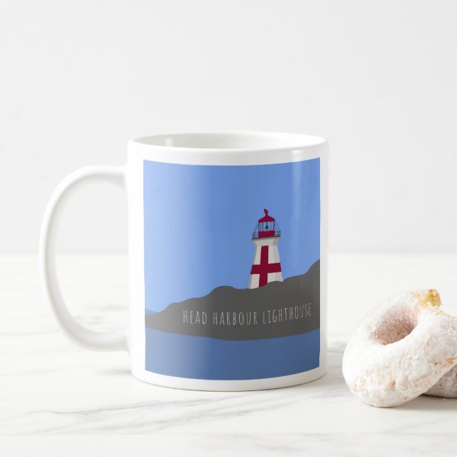Head Harbour Lighthouse mug (With Donut)