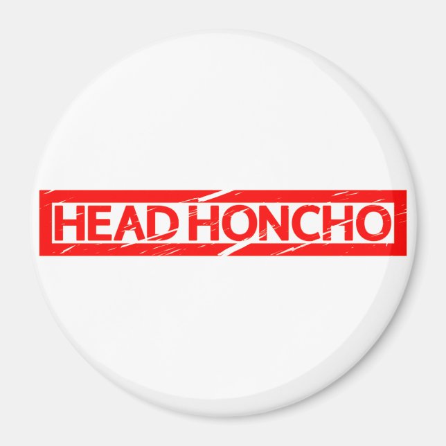 Head Honcho Stamp Magnet (Front)