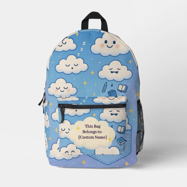 Head in the Clouds – Custom Dream Backpack (Front)