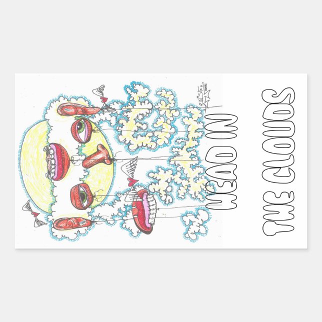 Head In The Clouds Sticker (Front)