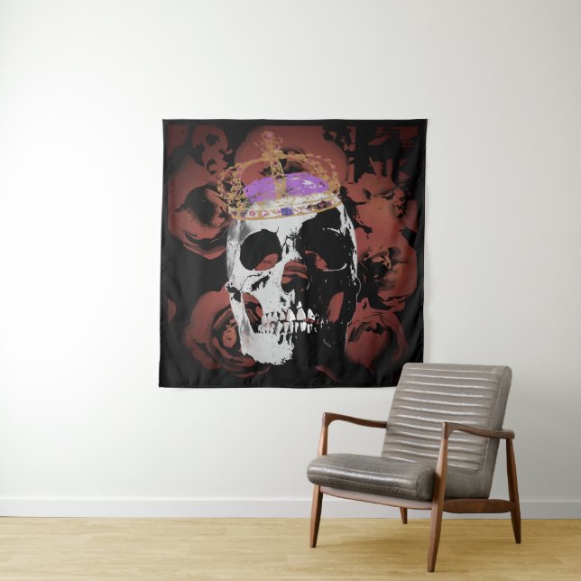 Head King. Canvas, wall art, poster Tapestry (In Situ)