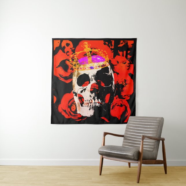 Head King. Canvas, wall art, poster Tapestry (In Situ)