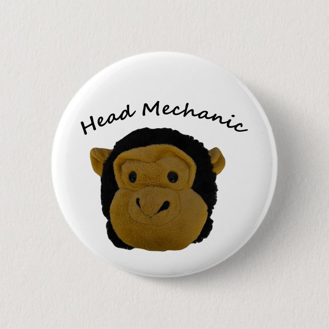 Head Mehanic 2 Inch Round Button (Front)