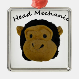 Head Mehanic Metal Ornament