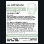Head Model, Plastic Surgeon, Plastic Surgery Flyer<br><div class="desc">Head Model,  Plastic Surgeon,  Plastic Surgery Advertising Flyers By The Business Card Store.</div>