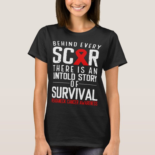 Head&Neck Cancer Awareness Month Cancer Fighter T-Shirt (Front)